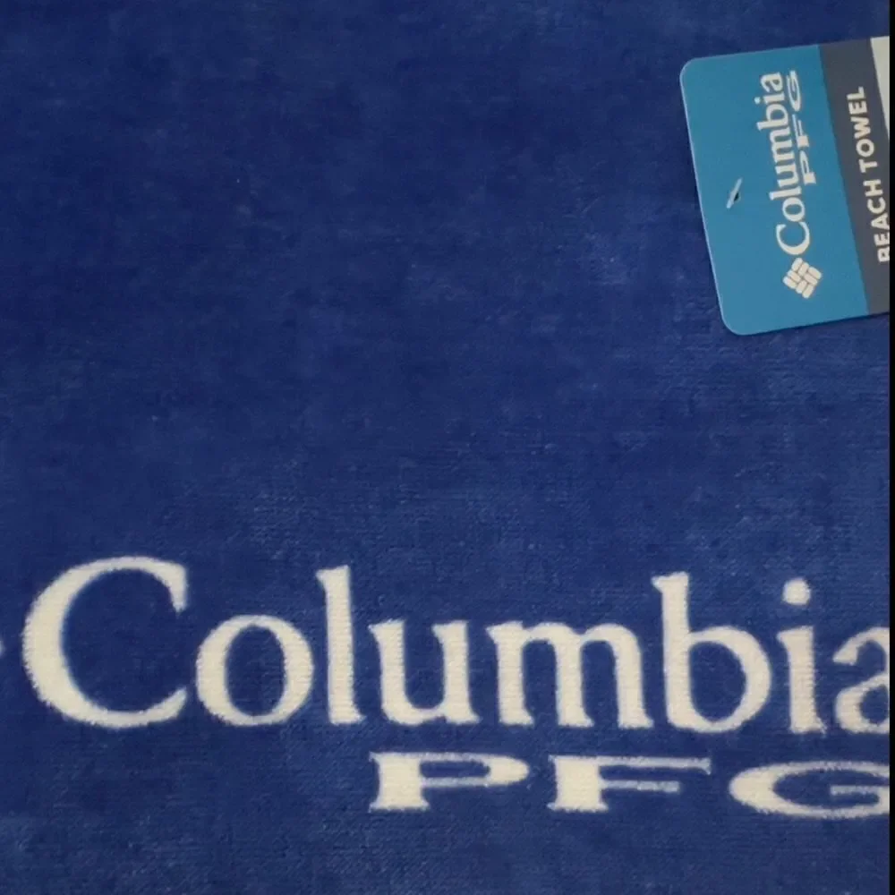 Columbia Performance Fishing Gear Triangle Logo Beach Towel- Blue